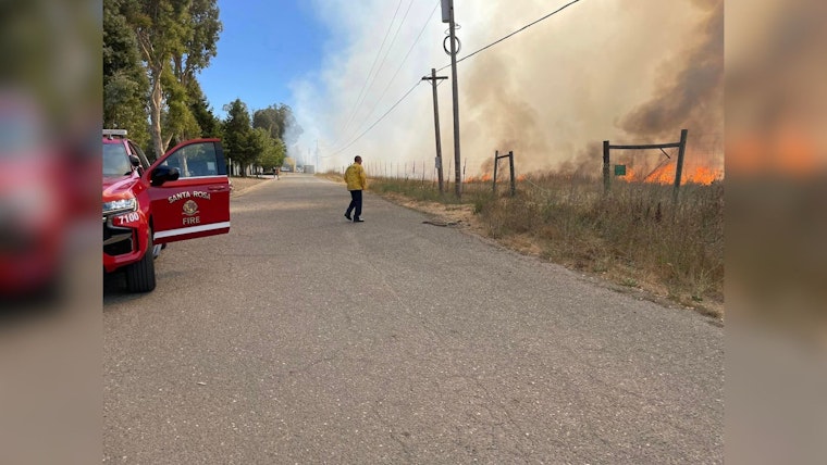 Smoke Enveloped Santa Rosa in the Wake of a Vegetation Wildfire