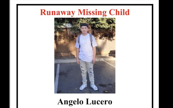 Missing 17-Year-Old Angelo Lucero; Last Seen in Hayward