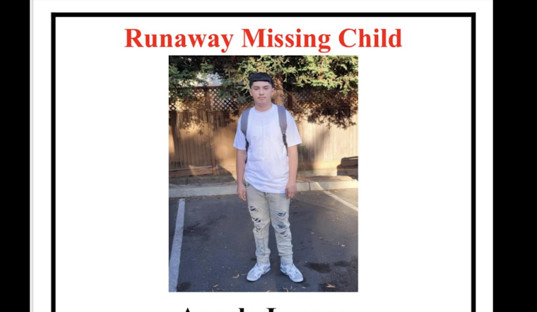 Missing 17-Year-Old Angelo Lucero; Last Seen in Hayward