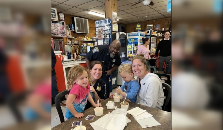 Boston PD Hosts Sweet Success with "Cones with a Cop" Event in Hyde Park