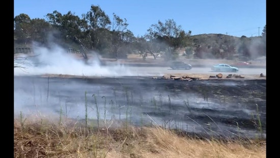 Breezy Afternoon Grass Fire Contained in San Mateo, Highlights the Dry and Windy Season's Dangers