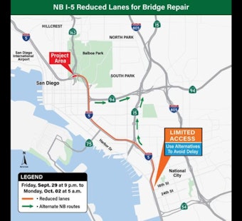 Caltrans' Bridge Repair Project Requires San Diego's I-5 Lane Closure