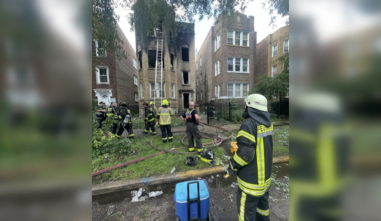 Three-Story Chatham Fire Leaves Chicago Firefighter Injured