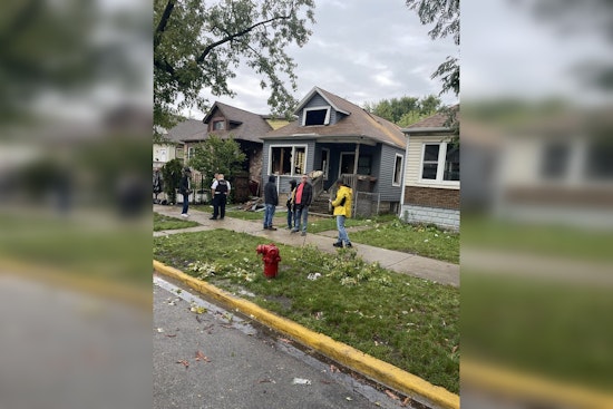 Chicago Fire Department Distributes Safety Materials Following West Englewood Fire Incident