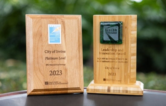 City of Irvine Wins 2023 Beacon Award for Grassroots 'Cool Irvine' Program's Environmental Success