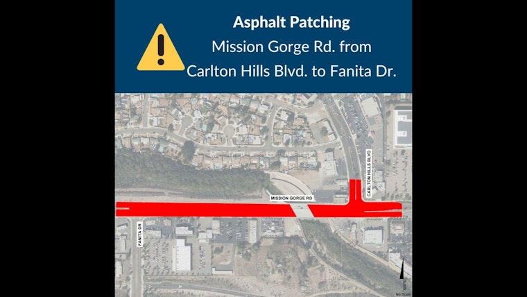 City of Santee Announces Asphalt Patching Schedule, Expect Delays on Key Road