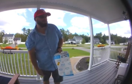 Curious Man Trespassing on Middleborough Home Caught on Camera
