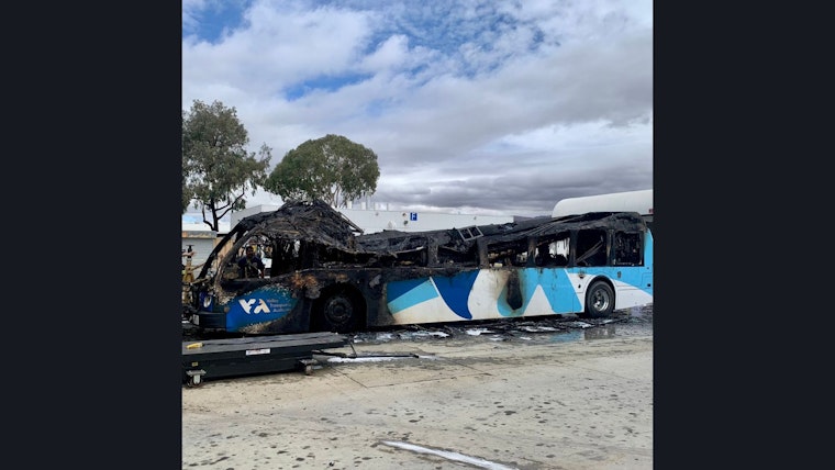 Video: Electric Bus Bursts into Flames in San Jose; Heroic Santa Clara