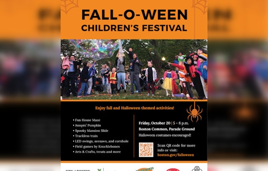 Fall-O-Ween Children's Festival Haunts Boston Common with Spooky Fun on October 20