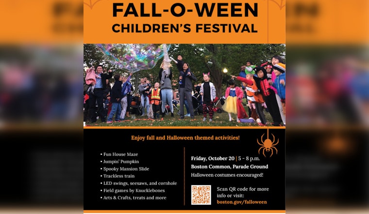 Fall-O-Ween Children's Festival Haunts Boston Common with Spooky Fun on October 20