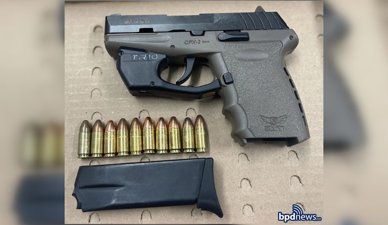 Firearm Seized by Boston PD's Youth Strike Force in Roxbury Traffic Stop