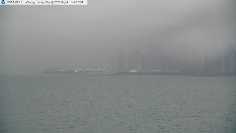 Heavy Rain and Thundershowers Loom Over Chicago