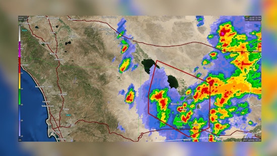 Heavy Rain, Gusty Winds, and Hail Sweep Lower San Diego Deserts