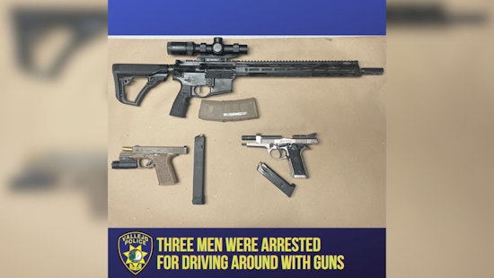 High-Speed Chase Leads to Arrest of Three Unlicensed Armed Men in Vallejo