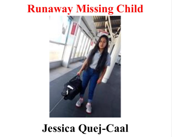 Search for Runaway Missing 16-Year-Old Girl from Hayward