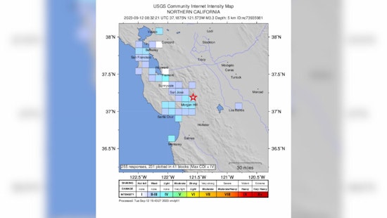 M3.3 Tremor Rattles Morgan Hill and Beyond
