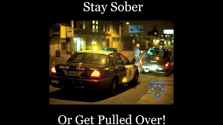 Oakland Police Department to Hold DUI Checkpoint Tonight to Combat Impaired Driving