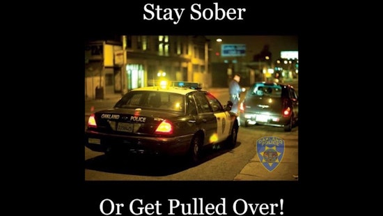 Oakland Police Department to Hold DUI Checkpoint Tonight to Combat Impaired Driving