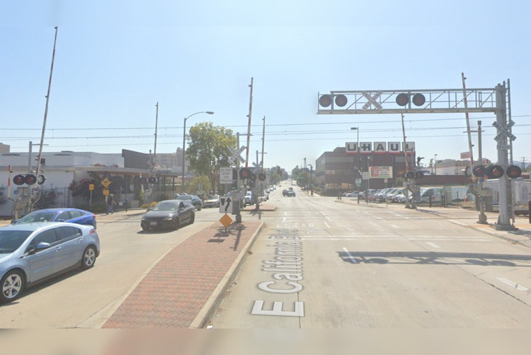 Pasadena Train Collision with Car Injures Driver