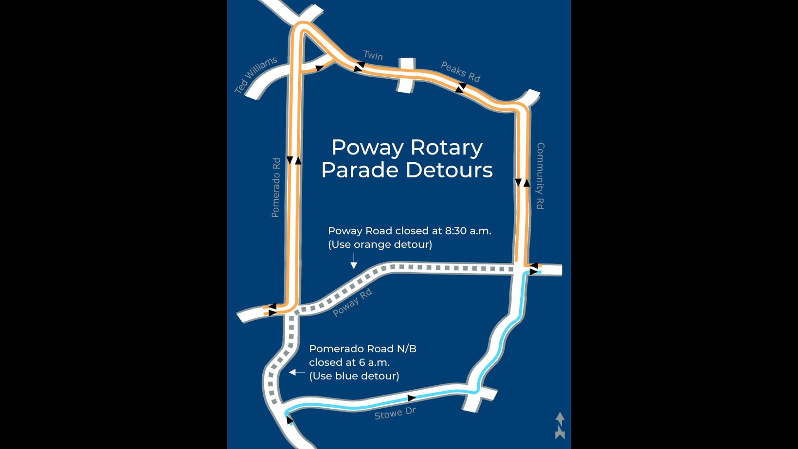 Poway Rotary Parade Route Detours Unveiled