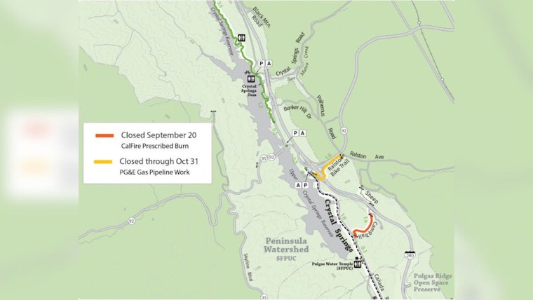 Prescribed Burn in San Mateo to Save Coastal Prairie, Sheep Camp Trail Temporarily Shut Down