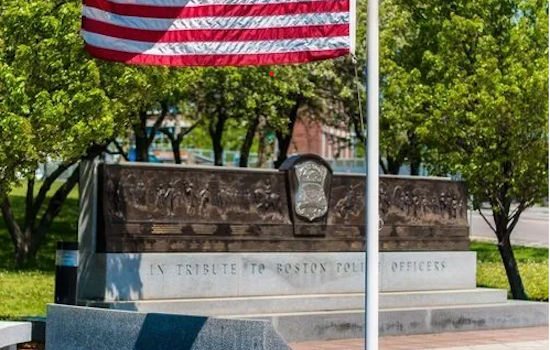 Remembering 9/11: Flags at Half-Staff Across Boston's Police Facilities