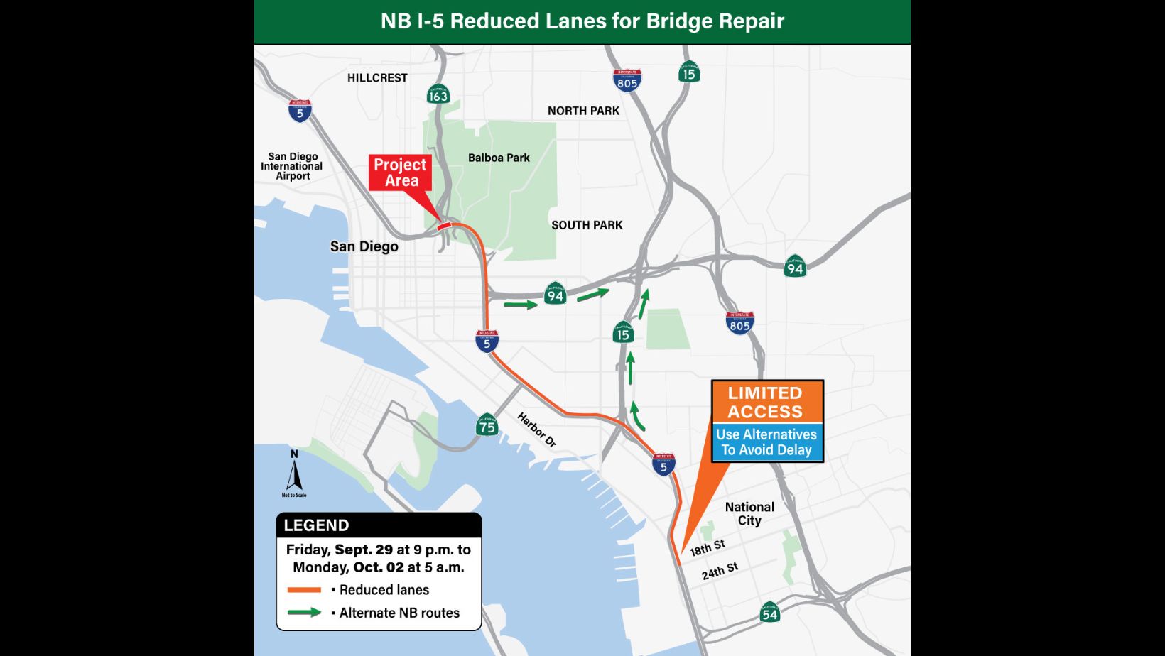 San Diego Braces for I5 Traffic Disruptions Amid Bridge Repair Work