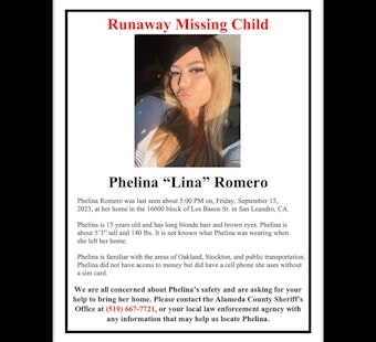 San Leandro, Oakland, and Stockton Communities Unite in Search for Missing 15-Year-Old Phelina Romero