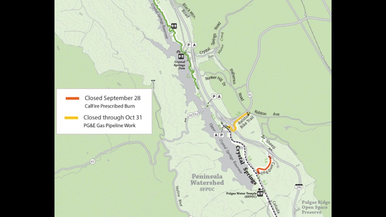 Smoky Skies Ahead as Prescribed Fire Planned for Crystal Springs Reservoir in San Mateo County