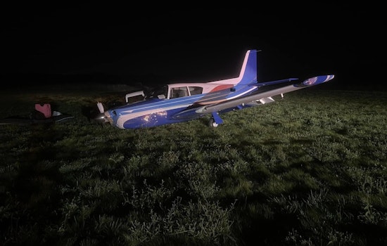 Small Aircraft Lands Short of Runway at Norwood Airport