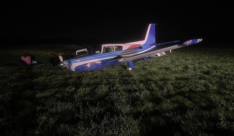 Small Aircraft Lands Short of Runway at Norwood Airport