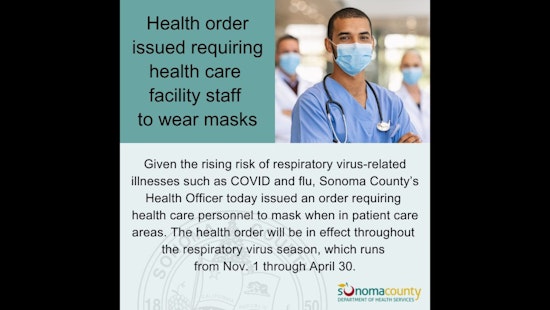 Sonoma County Health Care Workers Face New Order Amid Rising Respiratory Virus Risks
