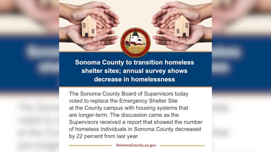 Sonoma County's Bold Leap in Shifting Homeless Shelters Towards Lasting Solutions
