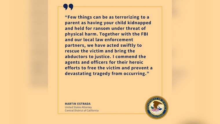 San Bernardino Teen Kidnapped, Held in Santa Barbara-area for Ransom to be Paid to Mexico; 3 Arrested