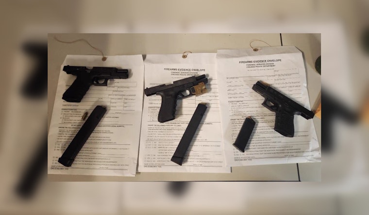 Three Firearms Seized Amidst Gang-Related Disturbance in Chicago