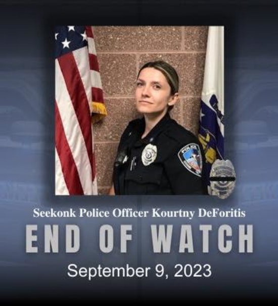 Seekonk Police Patrolwoman Dies in Somerset Motorcycle Crash Resulting from Wrong-Way-Driving