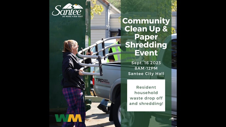 Transform Your Neighborhood and Join Santee's Community Clean Up & Shred Event