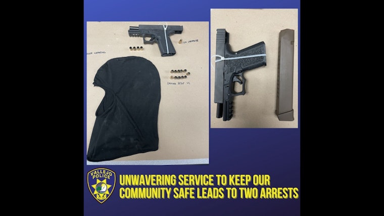 Two Crazed Gunmen Wildly Shoot Out of Car Windows; Vallejo Police Later Arrest The Armed Suspects After Crashed