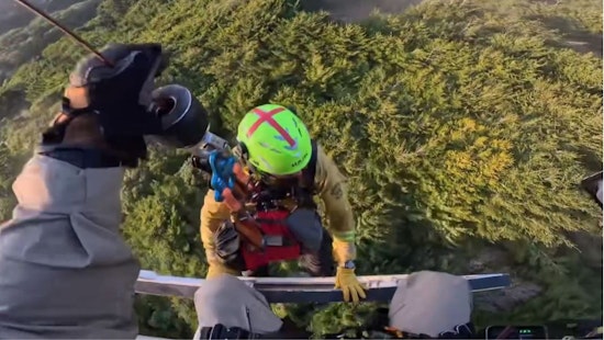 Video: Female Hiker Suffering Medical Emergency Rescued on the Coastal Trail in Marin