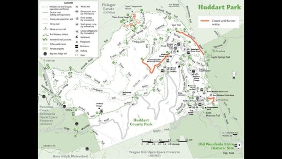 Winter Storms Wreak Havoc on Huddart Park, Closures and Repairs Underway in San Mateo County
