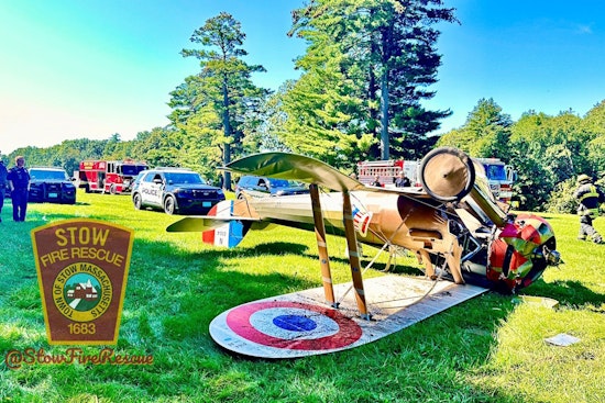 World War I-era Fighter Plane Crashes, Flips Upside Down at Museum Event in Stow, MA