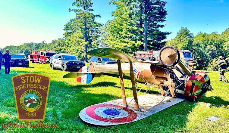 World War I-era Fighter Plane Crashes, Flips Upside Down at Museum Event in Stow, MA