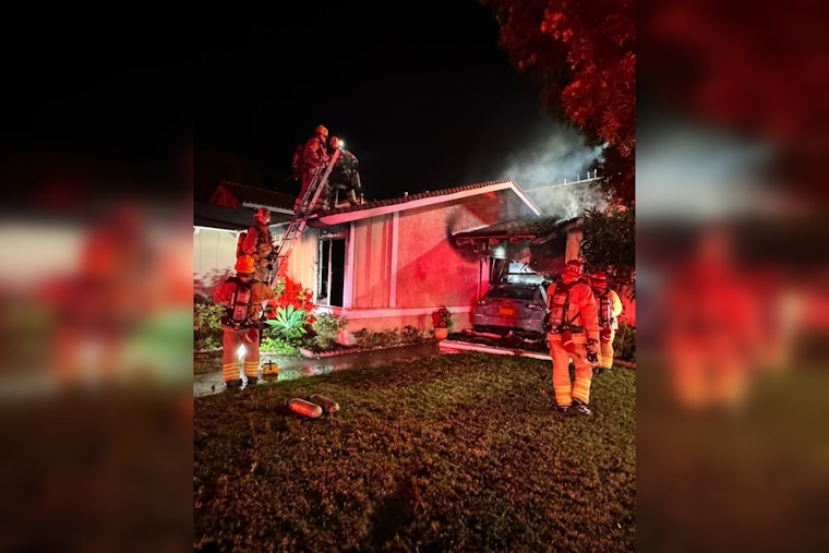 20-Year-Old Suspected of Felony DUI After Crashing Car into Irvine Home, Igniting Fire