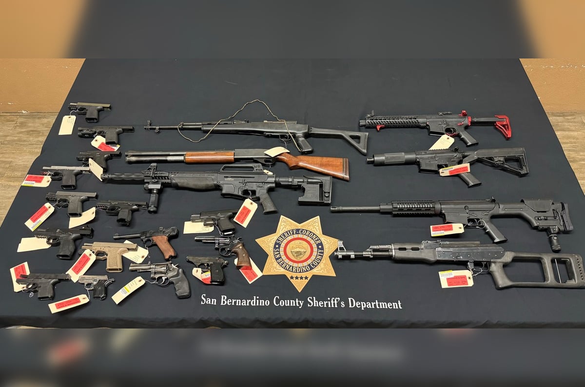 29 Felony Arrests in San Bernardino County Raids, Nets Cache of Guns