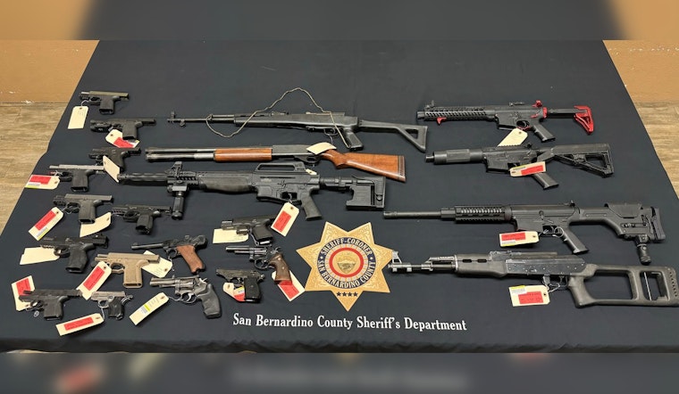 29 Felony Arrests in San Bernardino County Raids, Nets Cache of Guns and Drugs