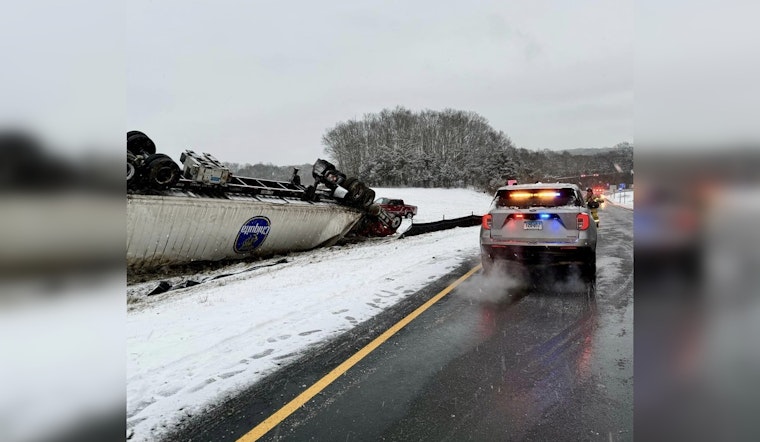 40,000 Pounds of Bananas Cause Traffic Jam on I-95 in Stonington as Exit Ramp Closes After Flip Over