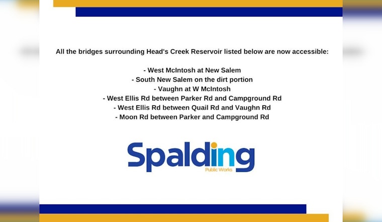 All Six Spalding County Bridges Reopen After Flood Risk Precaution, Residents Resume Regular Travel