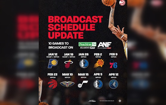 Atlanta Hawks Partner with Peachtree TV to Air 10 Games Free on Local TV