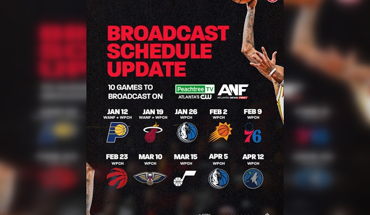 Atlanta Hawks Partner with Peachtree TV to Air 10 Games Free on Local TV