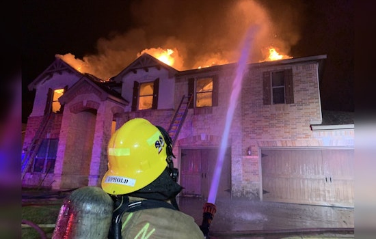 Austin Fire Crews Battle Vacant House Blaze, Two Firefighters Briefly Trapped in Collapse